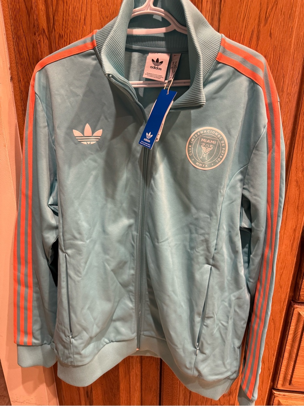 Inter Miami Javket Adidas Light Teal Jacket